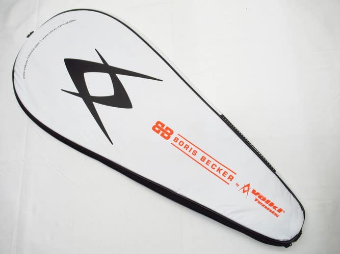 VOLKL / BORIS BECKER SINGLE ZIPPERED TENNIS RACQUET COVER WITH STRAP