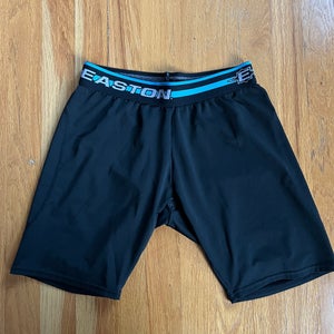 Easton women's compression or Sliding Shorts baseball softball. black. two-ply.