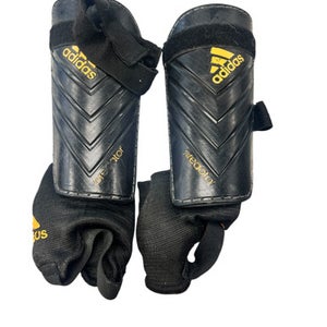 Used Adidas Soccer Shin Guards Youth Black MD 11863-S000022619