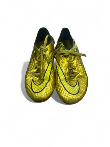 Used Nike HYPERVENOM Soccer Cleats Yellow Junior 03.5 11863-S000022642