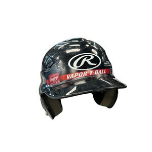 Used Rawlings BLACK HELMET T BALL Batting Helmet No Mask Black SM 11863-S000022726
