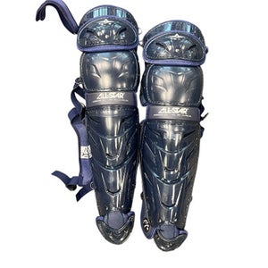 Used All-Star SYSTEM SEVEN BB/SB Catchers Knee Savers Navy Blue 11863-S000022732