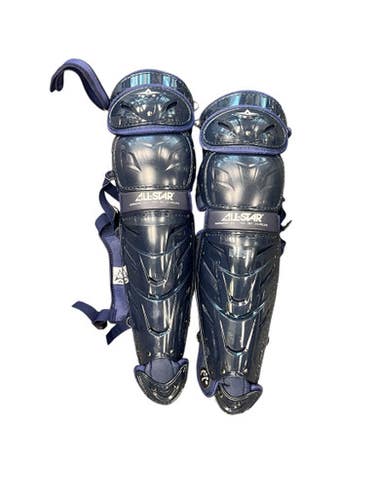Used All-Star SYSTEM SEVEN BB/SB Catchers Knee Savers Navy Blue 11863-S000022732