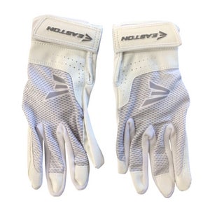 Used Easton BB/SB Batting Gloves White SM 11760-S000078149