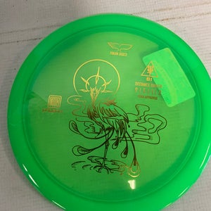 Used YIKUN DISCS PHOENIX Disc Golf Driver Kelly green 176g 11823-S000032685