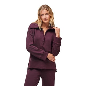TravisMathew Save The Day Half ZI Jacket Womens 2XL Winetasting Half Zip QLW721
