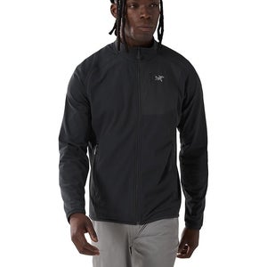 Arc'teryx Delta Jacket Mens M Black Stretch Full Zip Fleece Long Sleeve QLW718