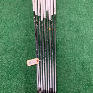 9 Pack Men's TaylorMade Reax Shaft Regular Flex Steel Shaft (Used)