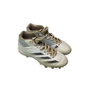 Used Adidas ADIZER0 IMPACT BB/SB Cleats White Junior 04.5 11347-S000250786