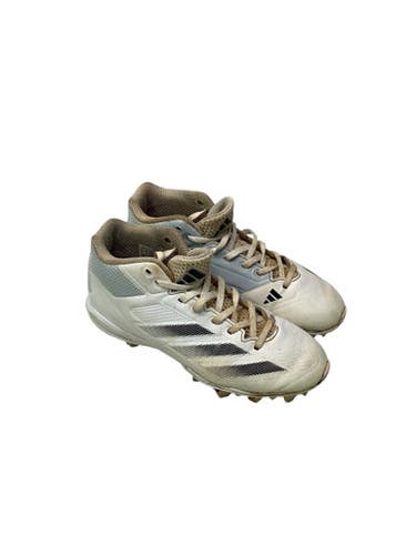 Used Adidas ADIZER0 IMPACT BB/SB Cleats White Junior 04.5 11347-S000250786