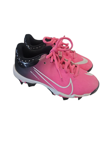 Used Nike HYPERDIAMOND 4 BB/SB Cleats Pink Youth 12.0 11850-S000020793