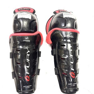 Used Fury CROSLITE Junior Shin Guards Black 11" 11860-S000293864