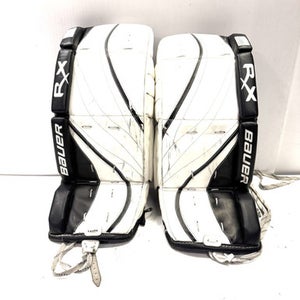 Used Bauer RX6 26INCH Goalie Leg Pads Youth White 26" 11860-S000293863