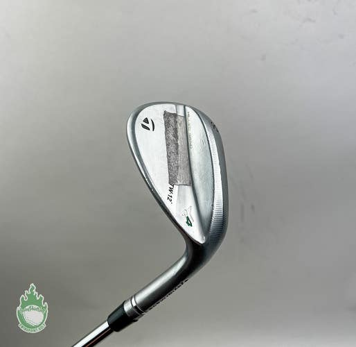 Used RH TaylorMade Milled Grind 4 TW Wedge 56*-12 X Stiff Flex Steel Golf Club
