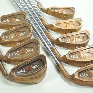 Ping Eye 2 Beryllium Copper 3-W,SW Iron Set Stiff Flex Red Dot RH Steel # 191259