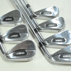 Callaway Rogue ST Pro 5-PW,AW Iron Set Stiff Flex RH Elevate 105g Steel # 198997