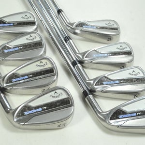 Callaway Paradym Ai Smoke 5-PW,AW,SW Iron Set Stiff Flex Right Steel # 198821
