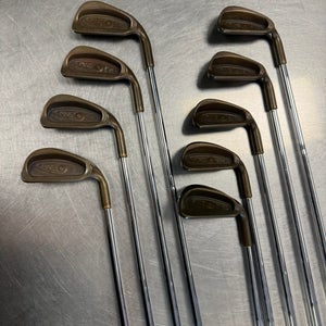 Men's Ping Eye 2 Beryllium Copper Right Handed Iron Set Regular Flex 9 Pieces Steel Shaft (Used)