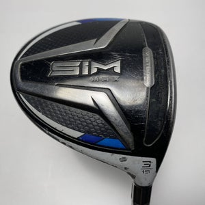 TaylorMade SIM MAX 3 Fairway Wood 15* Fujikura Ventus Blue 6-S Stiff RH