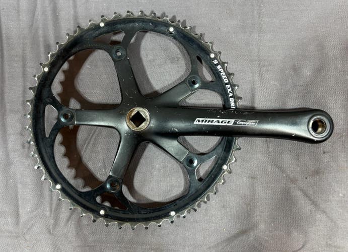 Campagnolo Mirage 170mm Black Aluminum Right Crank Arm 52-Tooth Chainring