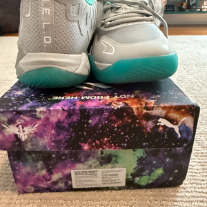 Puma MB.01 “Grey/Teal” – LaMelo Ball Signature Basketball Shoes (Used)
