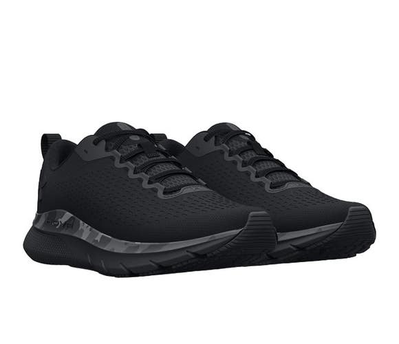 UNDER ARMOUR MENS  BLACK UA HOVR CAMO TURBULENCE PRINT, 3025503-001