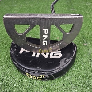 Rare Ping Doc 17 Huge Mallet Putter 35" Right Handed With Headcover