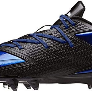 Adidas Freak X Carbon Low Football Cleats - Men's size 13 Black/Royal Blue and White