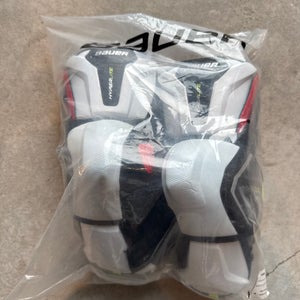 Medium Toronto Maple Leafs Bauer Hyperlite Elbow Pads Pro Stock Senior New