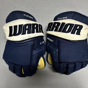 Warrior Covert QRE Pro Stock 14" Hockey Gloves Blue OILERS 88201