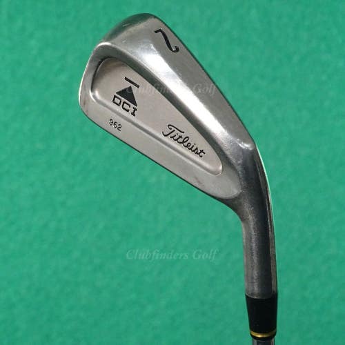 Titleist DCI 962 Single 2 Iron True Temper Dynamic Gold Sensicore Steel Stiff