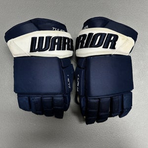 Warrior Alpha LX Pro Stock 14" Hockey Gloves Blue OILERS 50072
