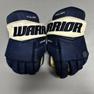 Warrior Covert QRE Pro Stock 15” Hockey Gloves Blue OILERS 12940