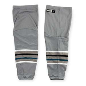 CCM San Jose Barracuda Pro Stock Hockey Socks - Grey