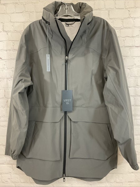 Men's MAX233604 Hooded Waterproof Polyester Rain Parka Warm Pewter S Small