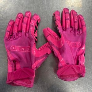 Used Battle Sports DOOM 1.0 FB Gloves Pink LG 11849-S000027419