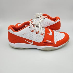 Nike Alpha Menace Turf Low 'White Orange' Football Cleats Men's Size 10