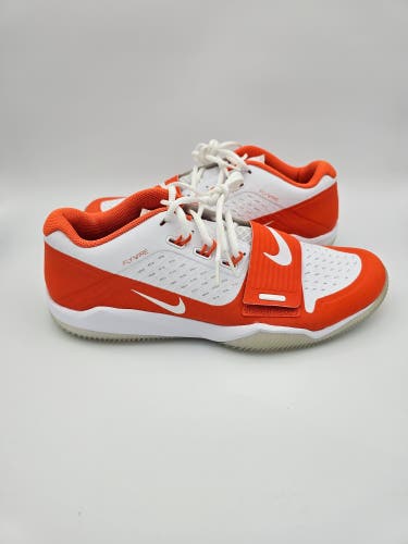 Nike Alpha Menace Turf Low 'White Orange' Football Cleats Men's Size 10