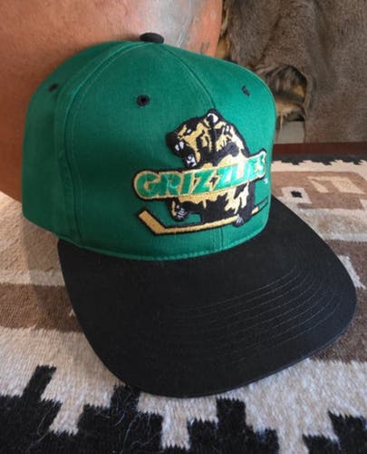 Vintage 90s Denver / Utah Grizzlies IHL Hockey Snapback G. C. C. "The G" Hat