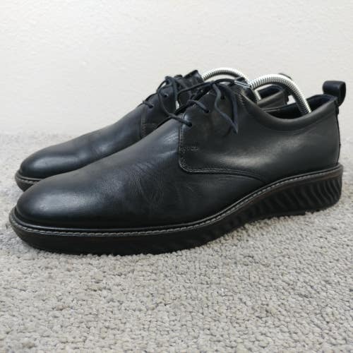 ECCO ST.1 Hybrid Sneakers Mens Size 8 Shoes Leather Derby Oxford Black Lace Up