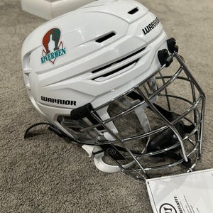 Warrior Alpha One Pro Fatboy 2.0 Box Lacrosse Helmet White Medium