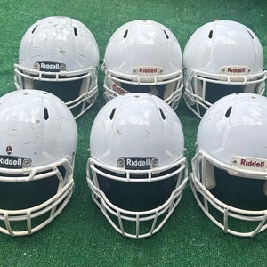 Bundle 6 Helmets Riddell Speed Football Adult 3M, 3Large