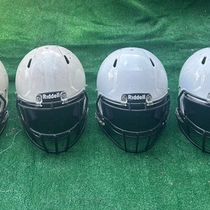 Bundle 4 Helmets Riddell Speed Football Adult 2Large 2 medium