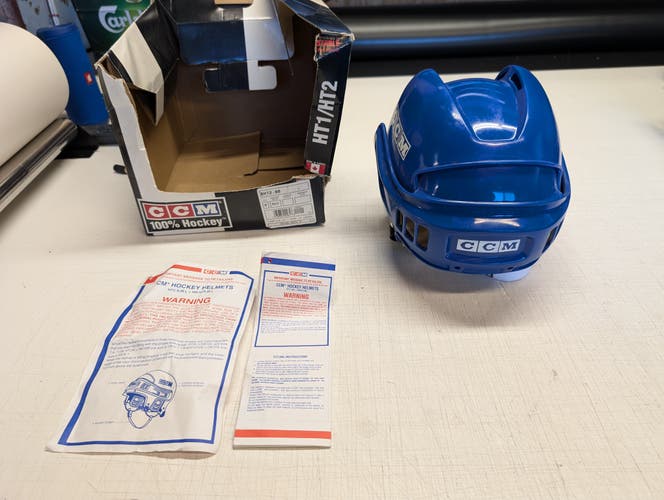 Small CCM HT2 Helmet Blue Brand New with box.