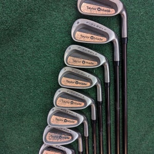 TaylorMade Firesole Irons with Reg Flex R-80 Bubble shafts and original grips