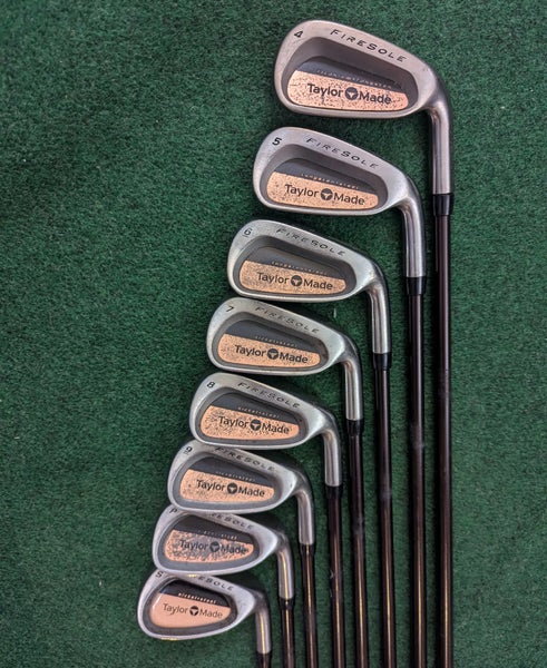 TaylorMade Firesole Irons with Reg Flex R-80 Bubble shafts and original grips