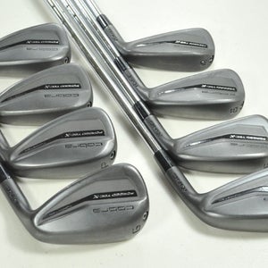 Cobra King Forged Tec X Black 4-PW,GW Iron Set Stiff Flex RH KBS Steel # 197034