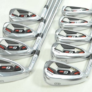 LEFT HANDED Ping G410 4-W,UW,SW Iron Set Stiff Flex XP 95 R300 Steel  # 197375