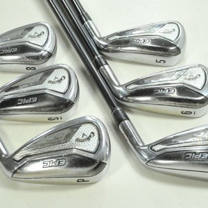 Callaway Epic Forged 5-PW Iron Set Stiff Flex Right Tensei AV Graphite # 197733