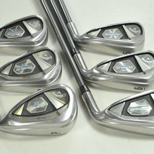 Callaway Rogue X 5-PW Iron Set Senior Flex Right Synergy 60g Graphite # 197728
